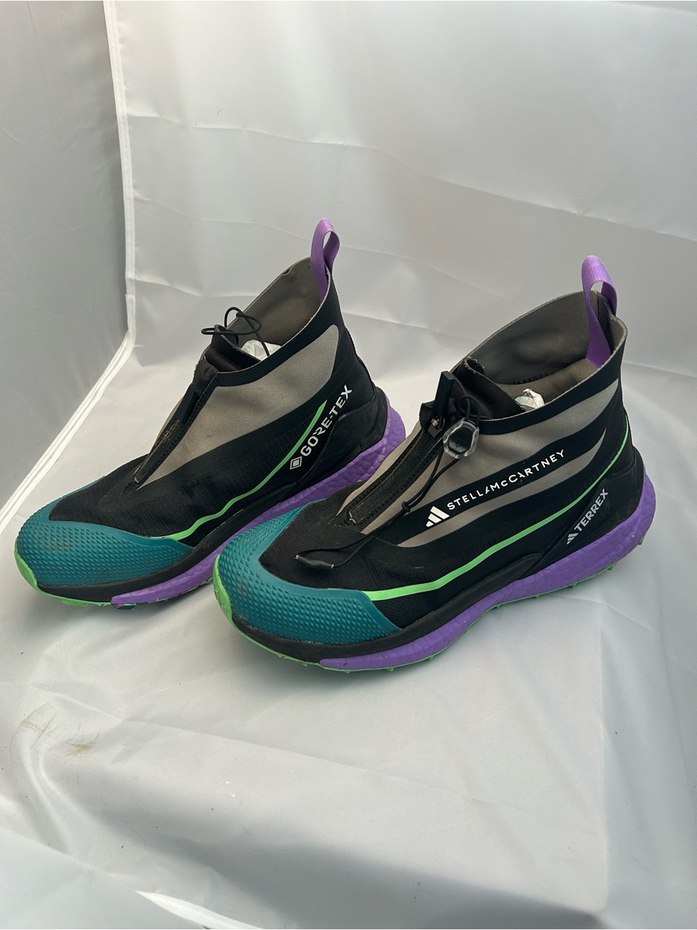 adidas Terrex by Stella McCartney Black Teal Purple Free Hiker  trail Sneakers